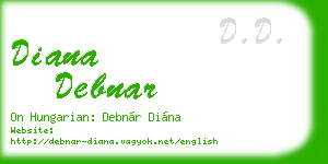 diana debnar business card